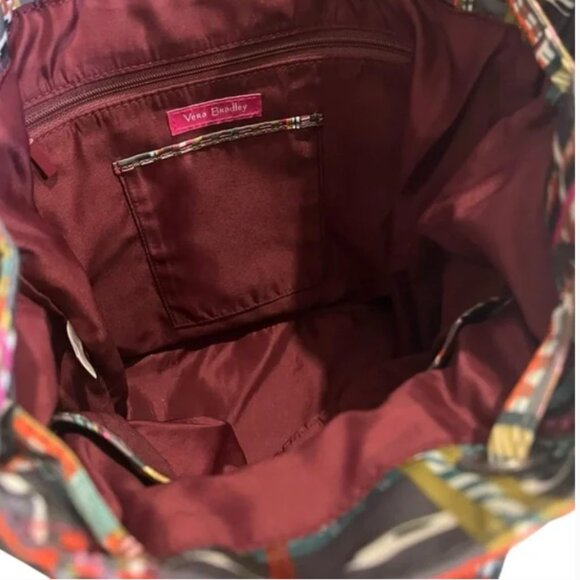 Vera Bradley Midtown City Cargo Gray  Twill Plaid Backpack main image 4